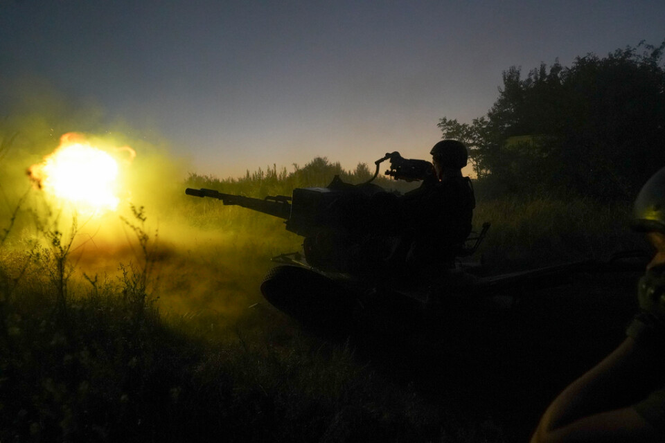Ukrainskt luftvärn i Charkivregionen. Bilden är från i slutet av augusti. Arkivbild.