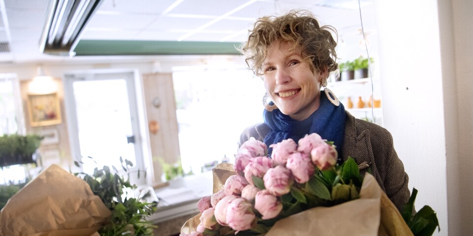 Malin Petersson öppnar upp sin butik Malins Blomstermakeri på onsdag.