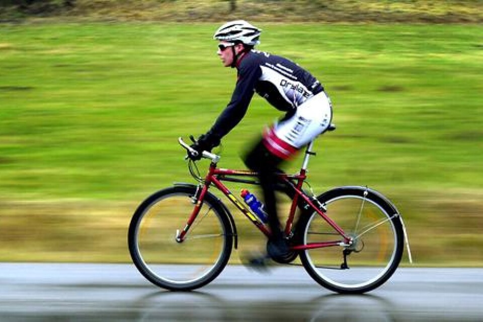 PÅ VÄG UPPÅT. Andreas Lindén är cykeltalangen som nu är initiativtagare till ett projekt mot dopning inom cykelsporten.