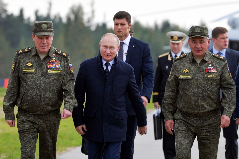Rysslands diktator Vladimir Putin besöker Zapad-21 som nu pågår.