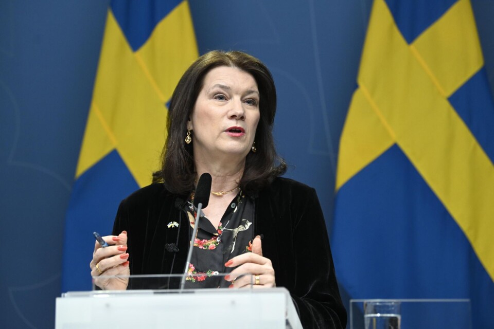 Utrikesminister Ann Linde (S).