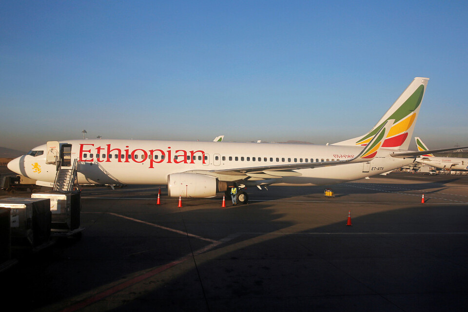 Ett flygplan från Ethiopian Airlines. Arkivbild.