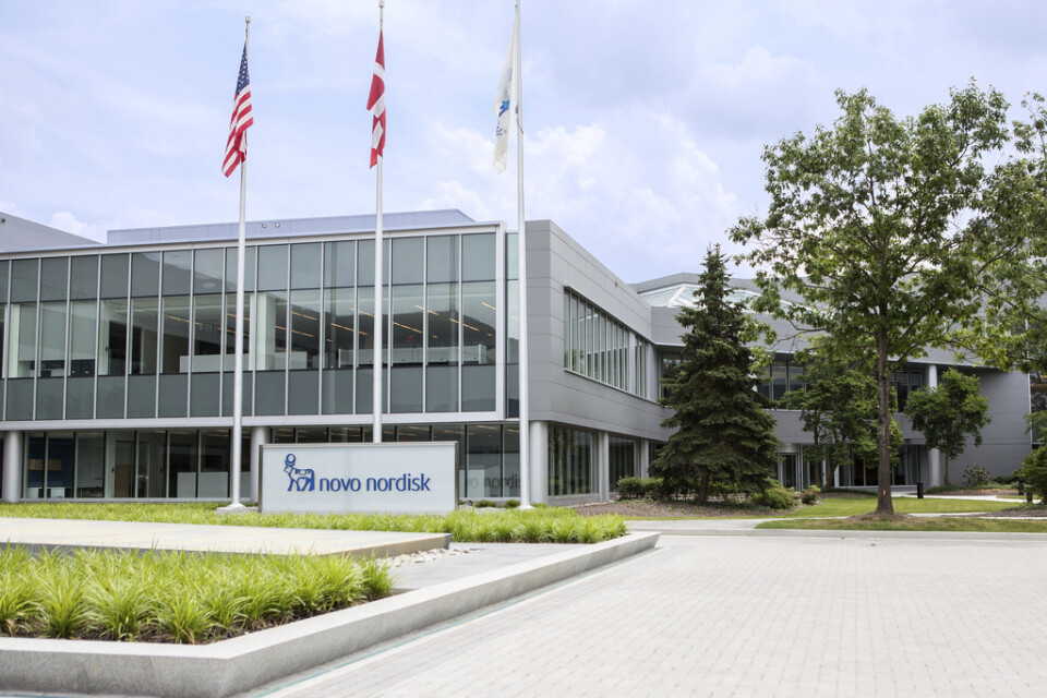 Novo Nordisks amerikanska huvudkontor i Plainsboro, New.Jersey. Arkivbild.