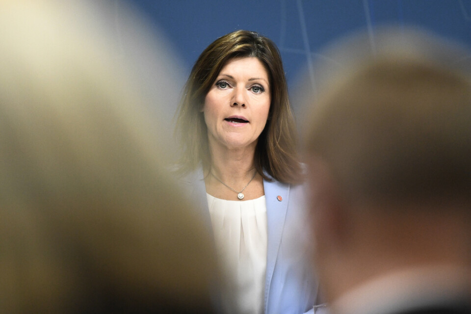 Arbetsmarknadsminister Eva Nordmark (S) har beslutat om höjt lönebidrag. Arkivbild.