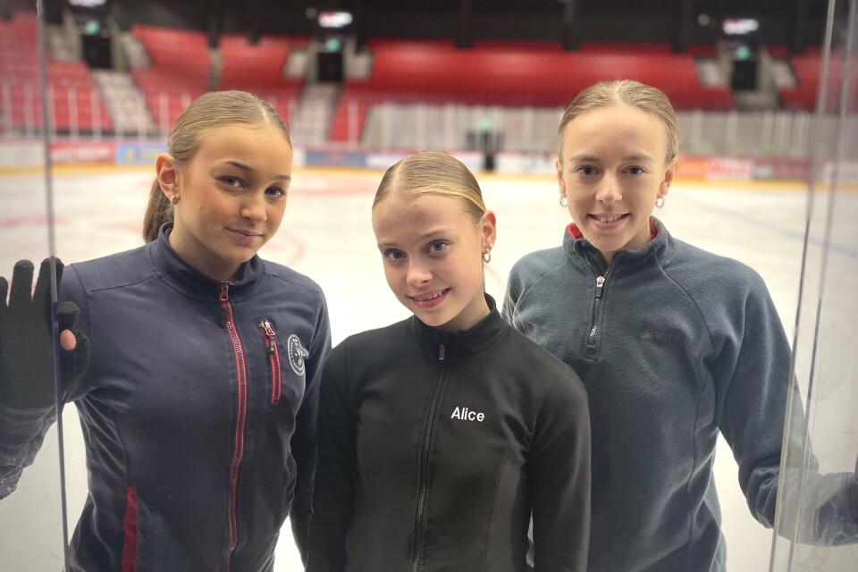 Milana Osmanova, Alice Westling och Katariina Ahti tävlar i årets Svenska mästerskap i konståkning.