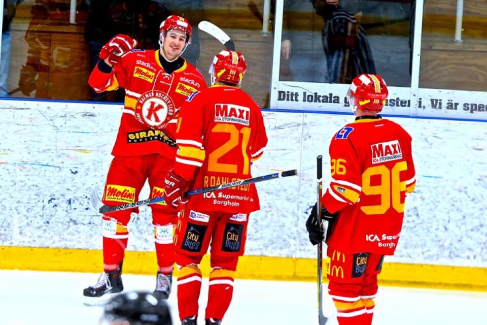 Shawn Mueller satte 1–0 när Kalmar HC säkrade platsen till Alltvåan.