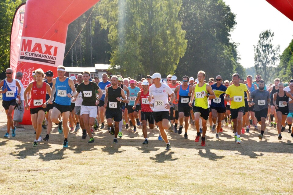 Totalt deltog 448 löpare i årets Hornsjön Runt.