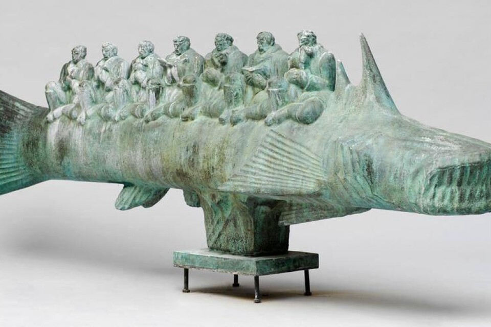 Carl Milles skulptur ”Emigranterna”.