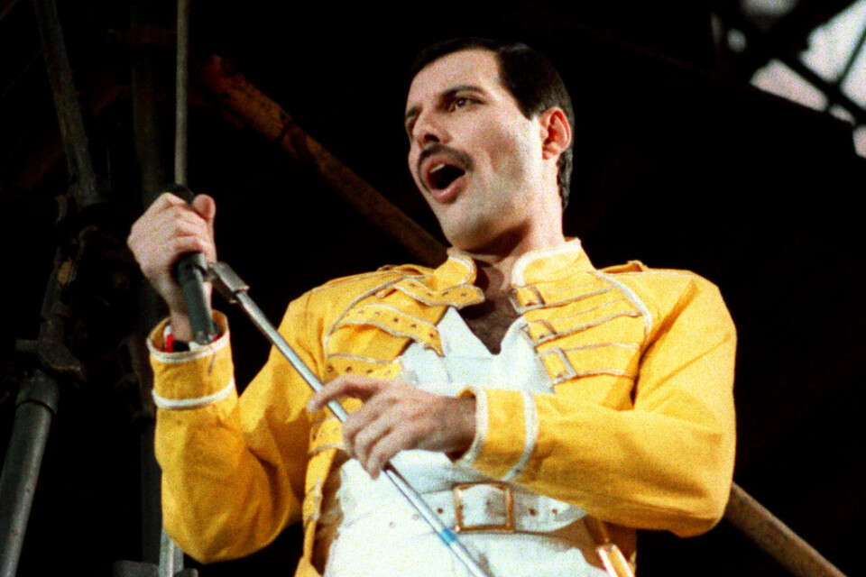 Freddie Mercury avled 1991, men nu släpps en hittills okänd låt med Queen-sångaren. Arkivbild.