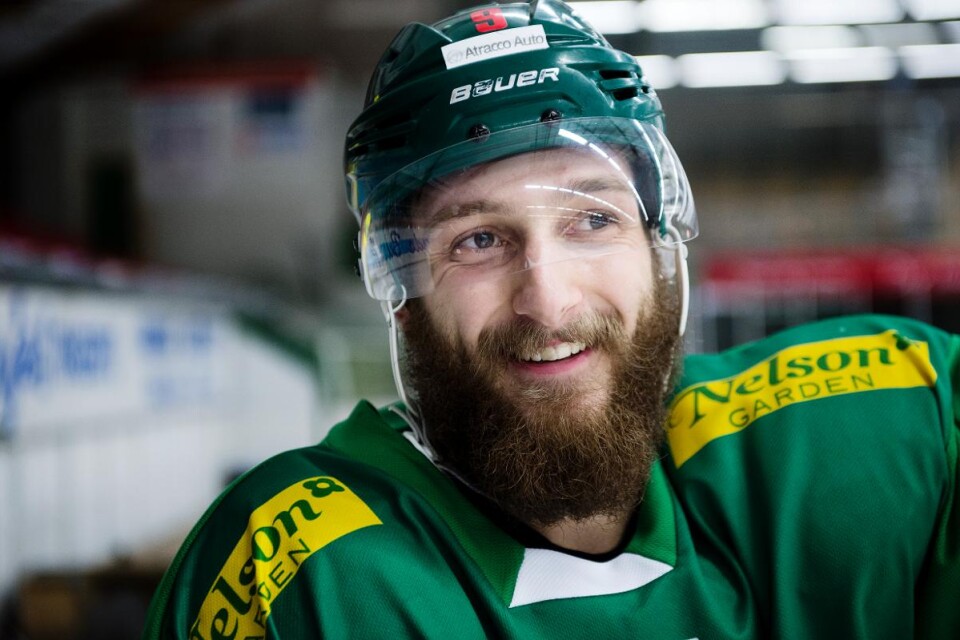 Måns Hermansson inledde målskyttet och satte sitt första mål i hockeyallsvenskan. Foto: Lena Gunnarsson, Smålandsposten