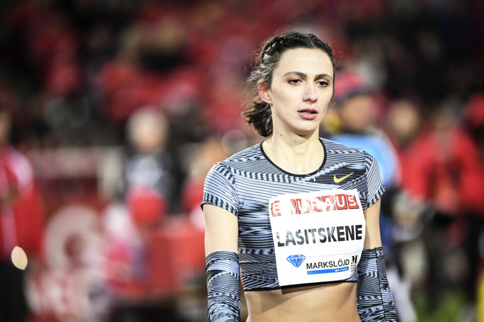 Höjdhopparstjärnan Marija Lasitskene är en av de ryska friidrottare som är aktuella för OS. Arkivbild.