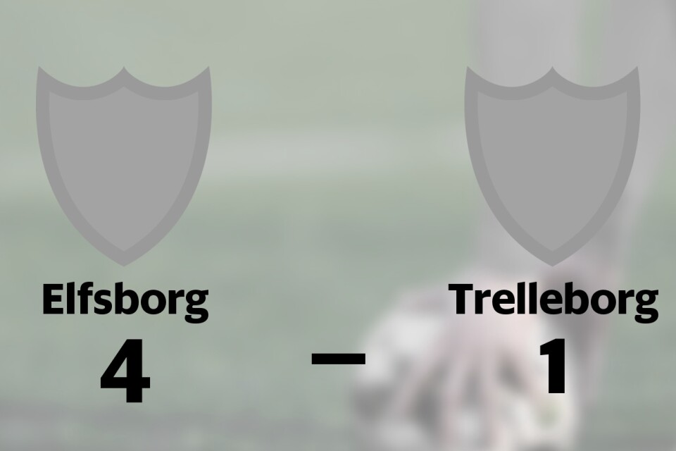 Seger för Elfsborg på hemmaplan mot Trelleborg