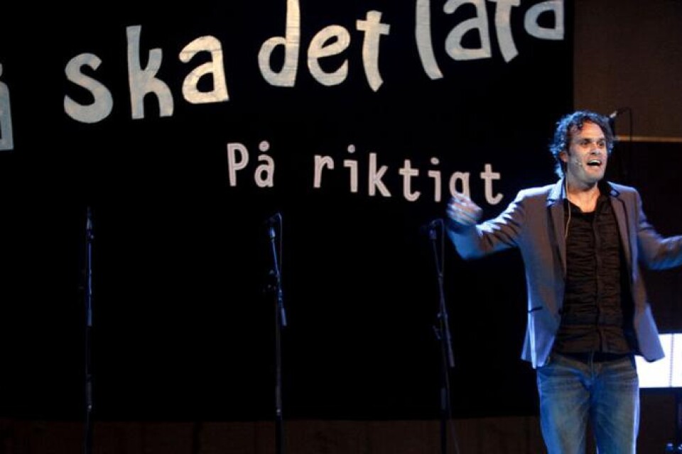 Lasse Johansson charmade publiken i Stage4Yous Så ska det låta på riktigt.