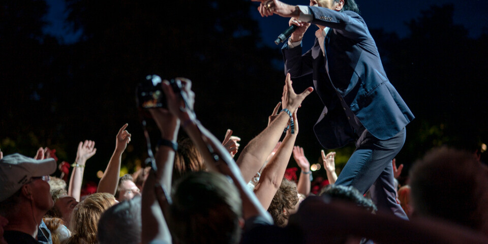 Nick Cave var inte rädd för att prata med publiken under sin spelning på Way Out West.