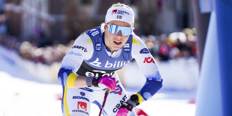 Johanna Hagström slutade sjua i sprintavslutningen.