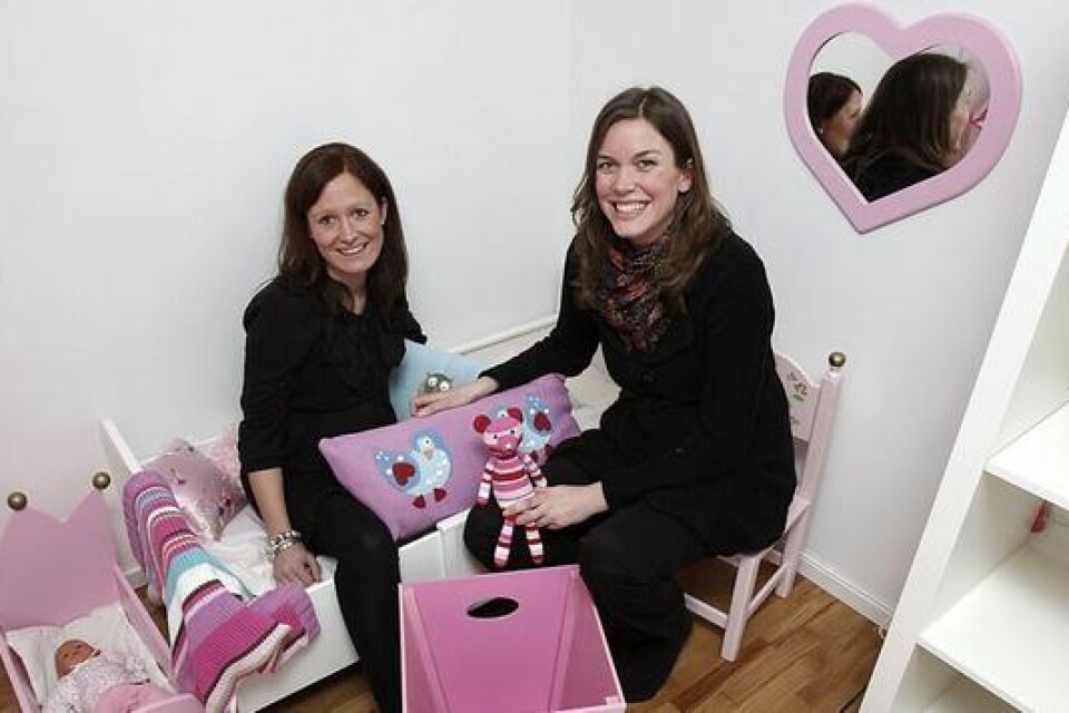 I fjor startade kompisarna Pernilla Frising och Lina Persson nätbutiken Eget rum där de säljer inredningsprodukter till barnrum. Bild: Claes Nyberg