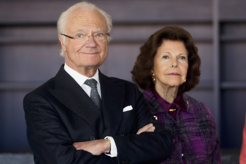 Kung Carl XVI Gustaf och drottning Silvia. Arkivbild.