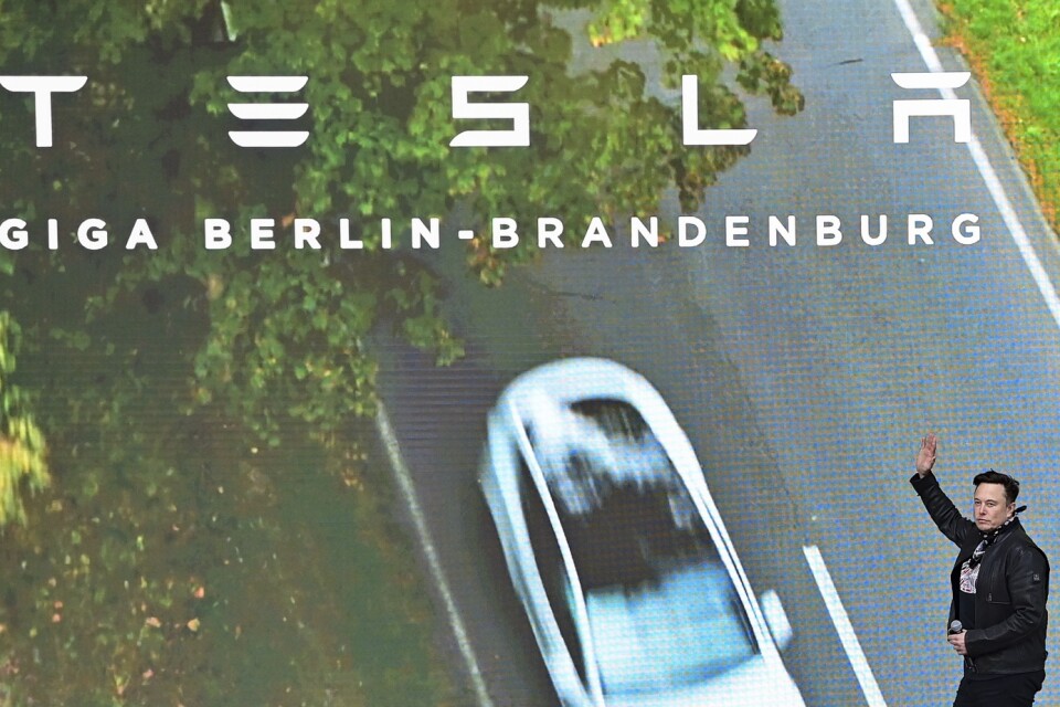 Revolutionerande. Teslas VD Elon Musk invigde en stor bilfabrik i Berlin 2021.
