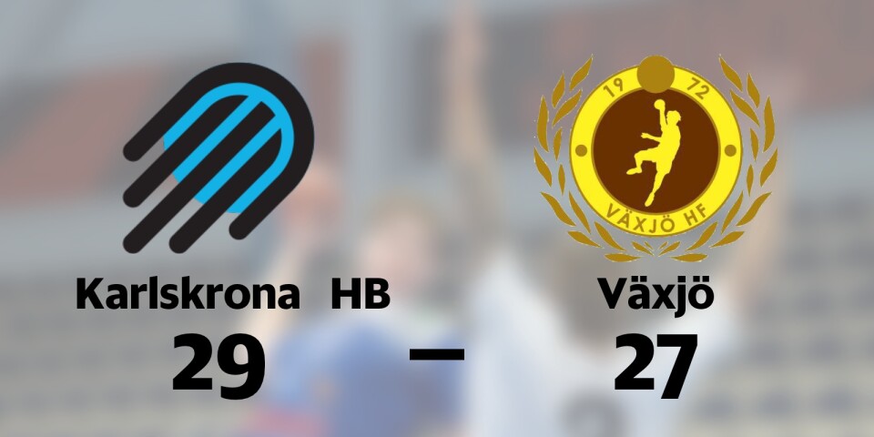 Karlskrona HB slog Växjö på hemmaplan