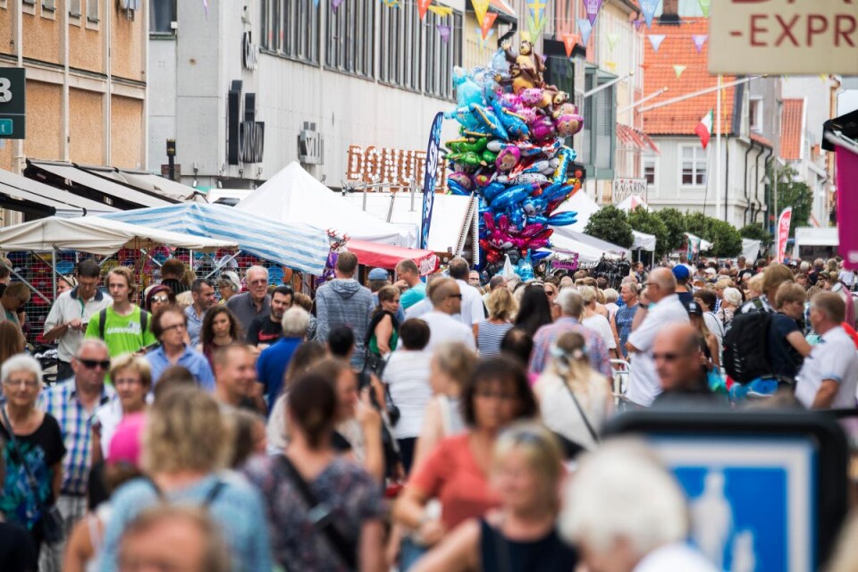 4Förra året lockade Kalmar marknad till sig omkring 40 000 besökare. I år räknar man med ännu fler gäster. Foto: Suvad Mrkonjic