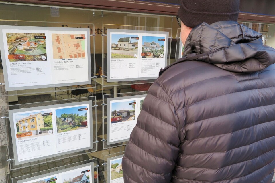 Det är hussäljarnas marknad i Ronneby just nu. Priserna har ökat med hela 19 procent under 2018.