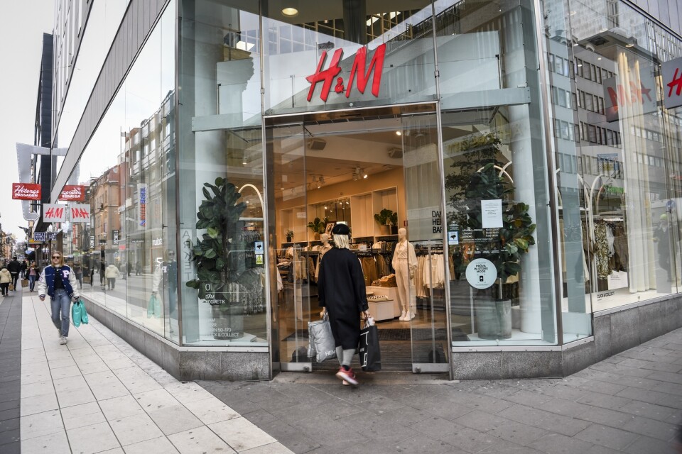 En H&M-butik i centrala Stockholm. Arkivbild.