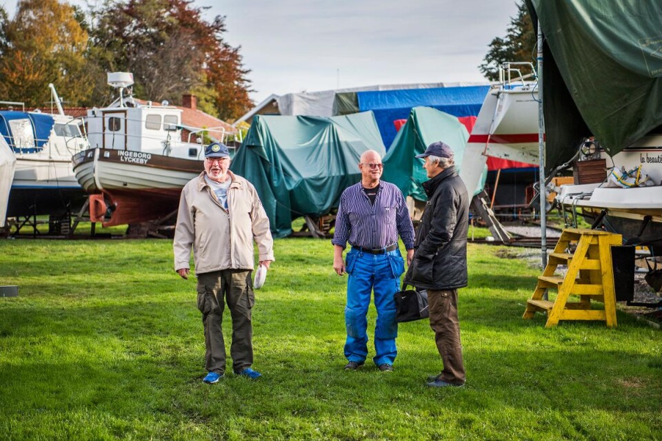 Vid Lyckeby båtsällskap är nu alla båtar uppe för vinterförvarning. Foto: Mattias Mattisson