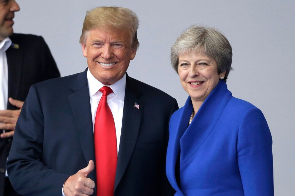 USA:s president Donald Trump och Storbritanniens premiärminister Theresa May vid ett möte i Bryssel. De bägge länderna har en speciell relation.