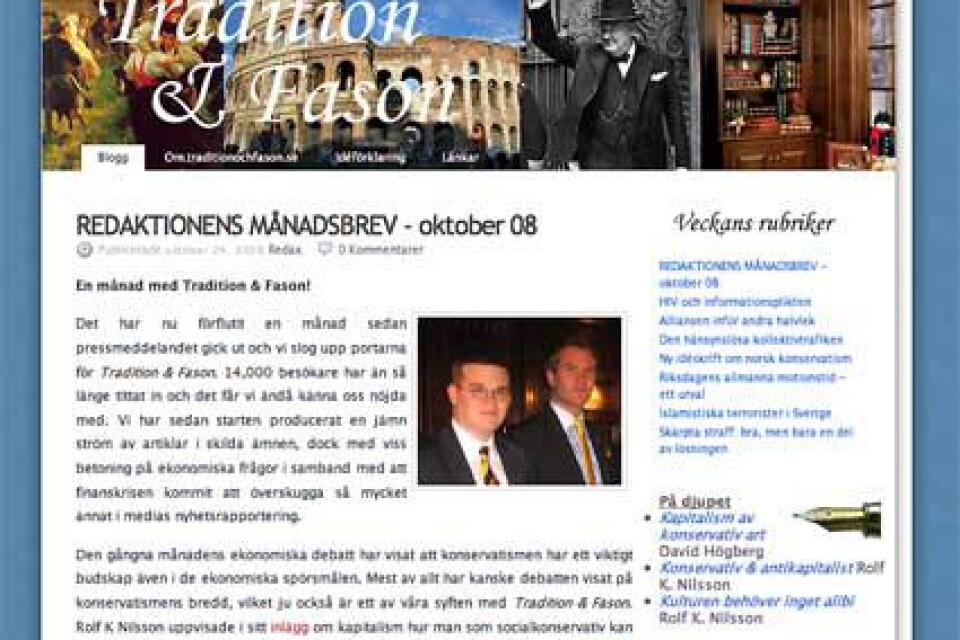 Tradition och fason - en konservativ blogg