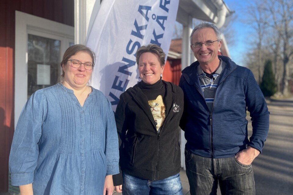 Anna-Lena Gustafsson Modig, Elin Arnesson och Johan Arnesson var på plats under kursen för att lära sig mer om krisberedskap.