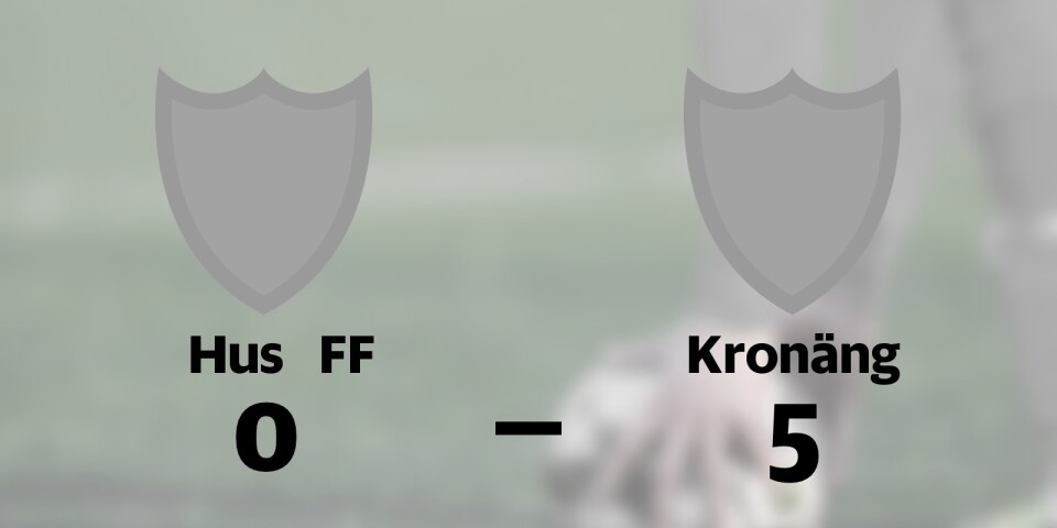 Kronäng har sex raka segrar – vann mot Hus FF med 5-0