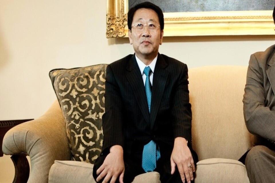 Den nordkoreanske chefsförhandlaren Kim Myong-Gil. Arkivbild.