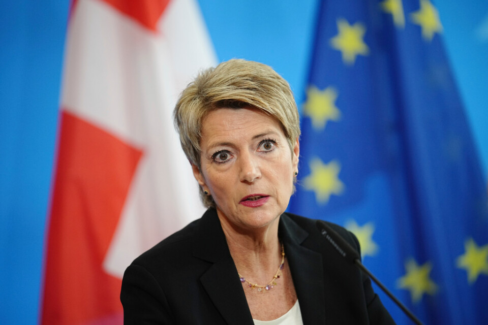 Karin Keller-Sutter, finansminister i Schweiz. Arkivbild.