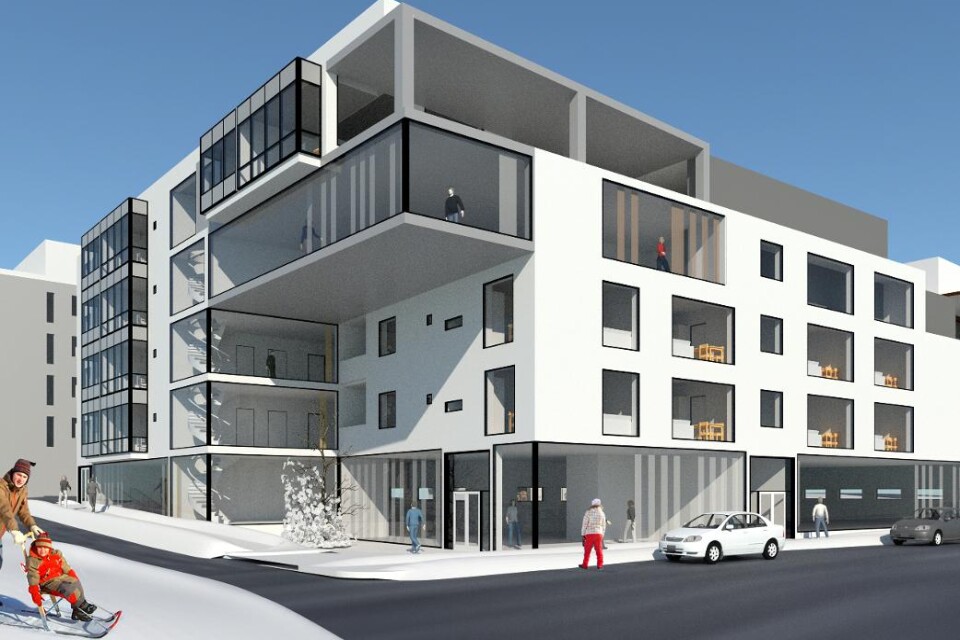 Det nya bostadsområdet Bajonetten får nya butiker, kontorslokaler, en förskola och 200 lägenheter.
