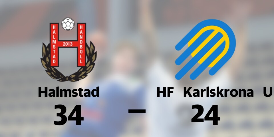 Halmstad HF vann mot HF Karlskrona U