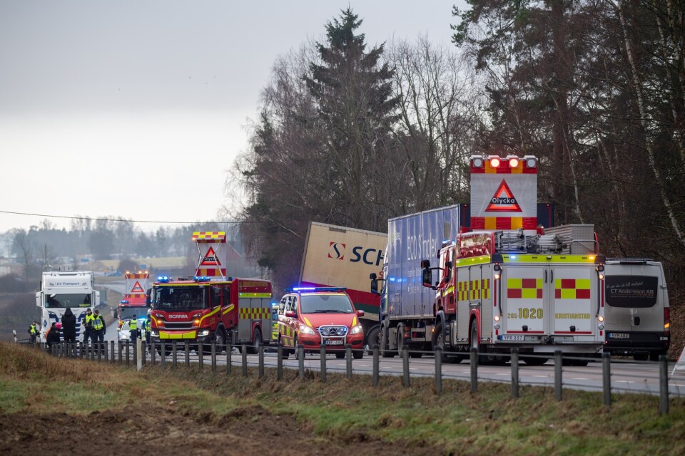 Trafikolycka, Bjärlöv, dödlig utgång för 55-årig man.