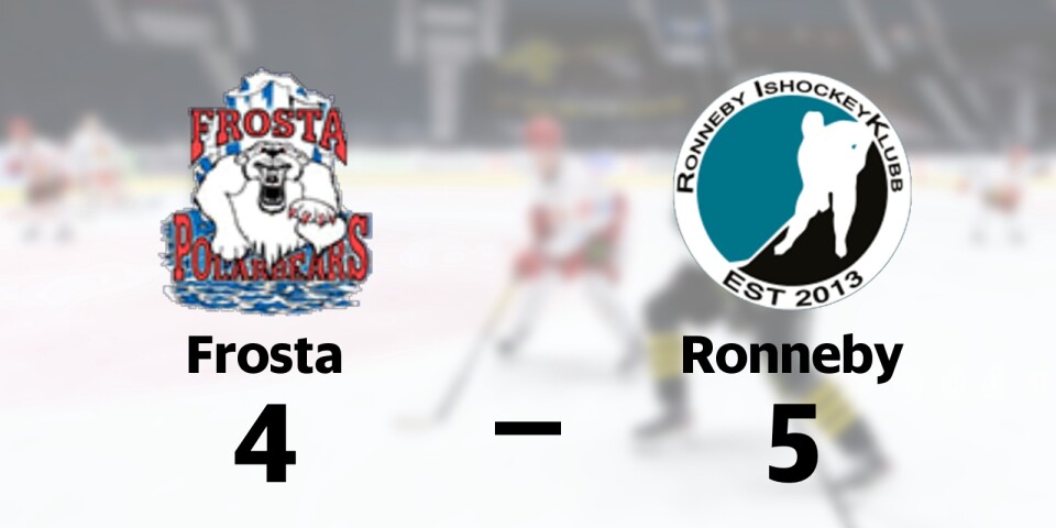 Efterlängtad seger för Ronneby – bröt förlustsviten mot Frosta