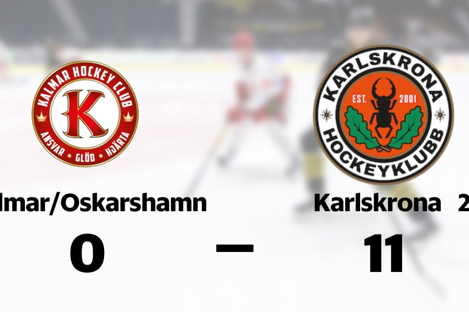 Kalmar HC/IK Oskarshamn förlorade mot Karlskrona 2