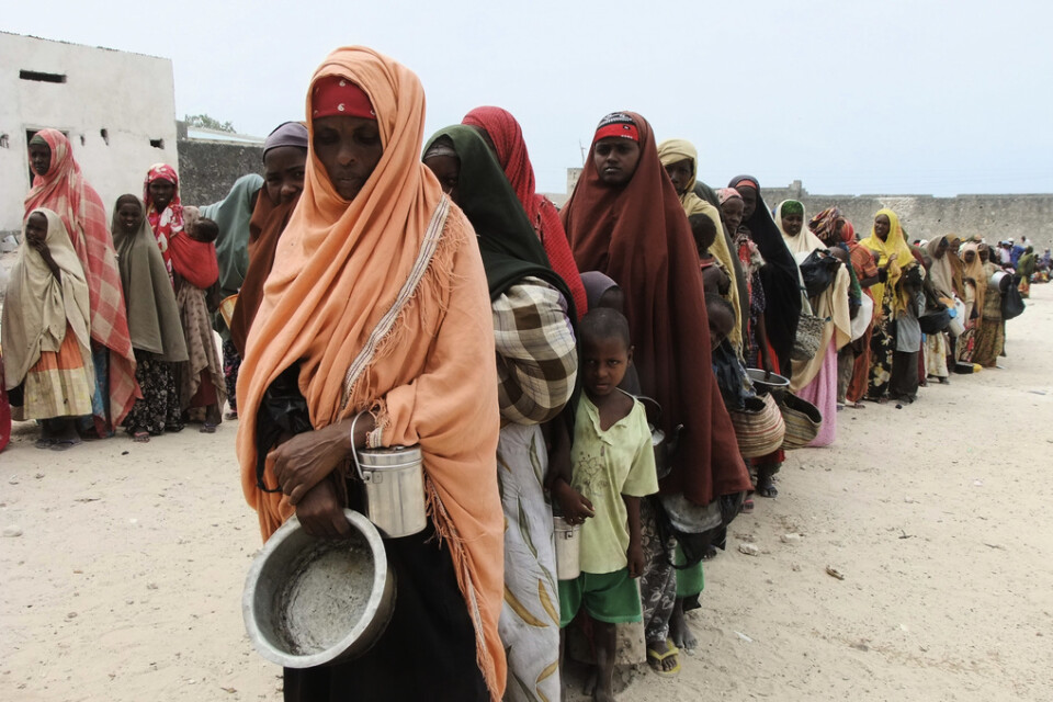 Svält och sjukdomar blir allt vanligare i framtiden på grund av klimatförändringar, kommer FN att slå fast i en ny rapport. Bilden är från Somalia. Arkivbild