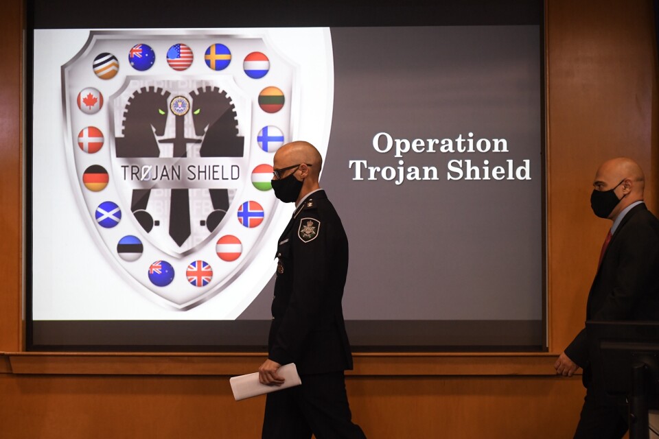 Operation Trojan Shield presenterades på många håll i världen under tisdagen, bland annat vid en presskonferens i San Diego, USA.