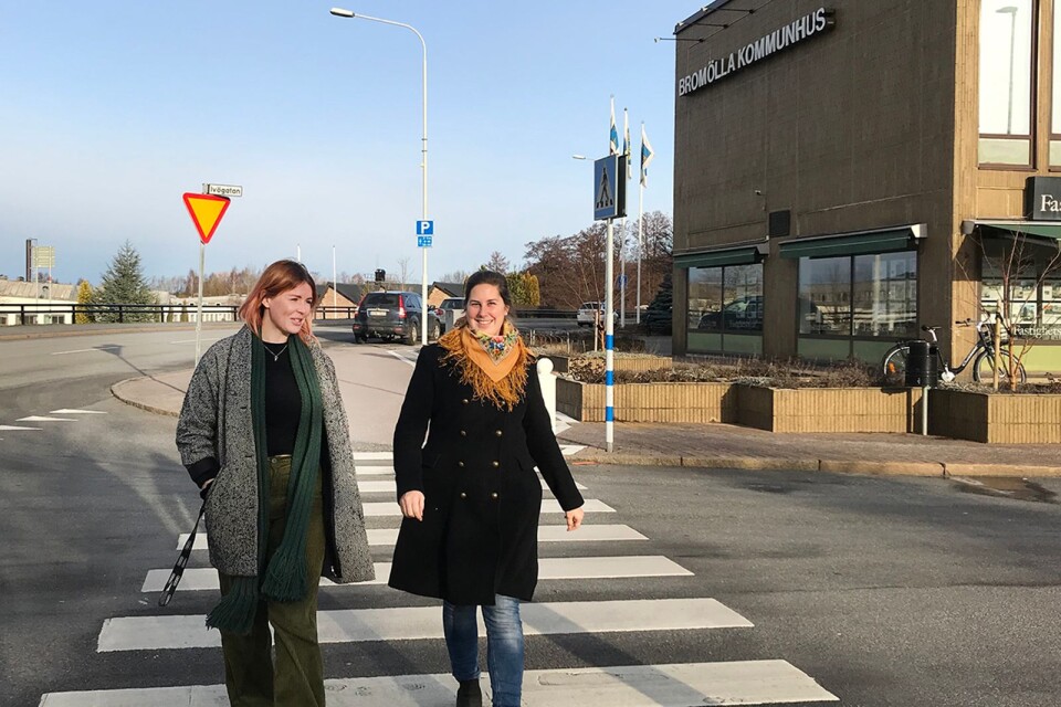 Ellen Stenberg, projektledare för Unga Ess, och Johanna Grundström, kommunikatör på Leader Skåne Ess.