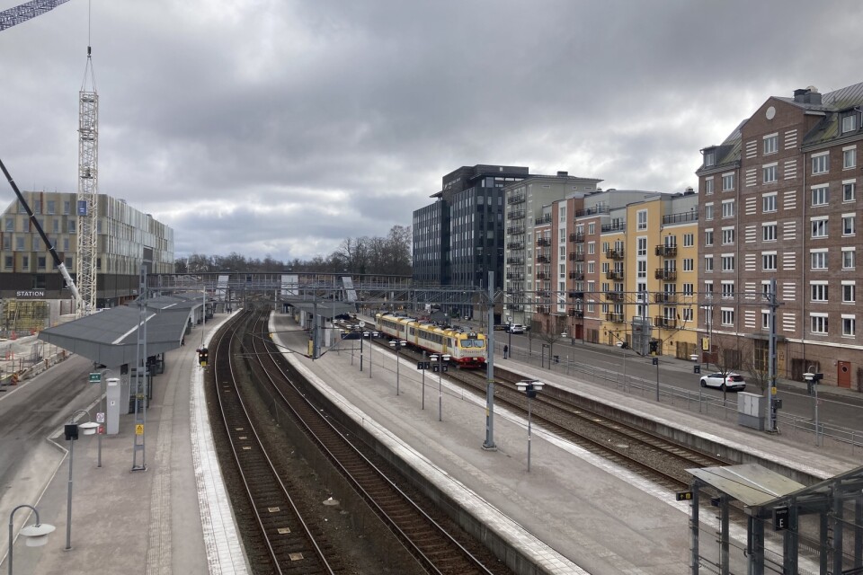 Tågstationen i Växjö.