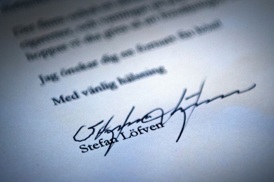 Stefan Löfven replied to her letter about tobacco.
