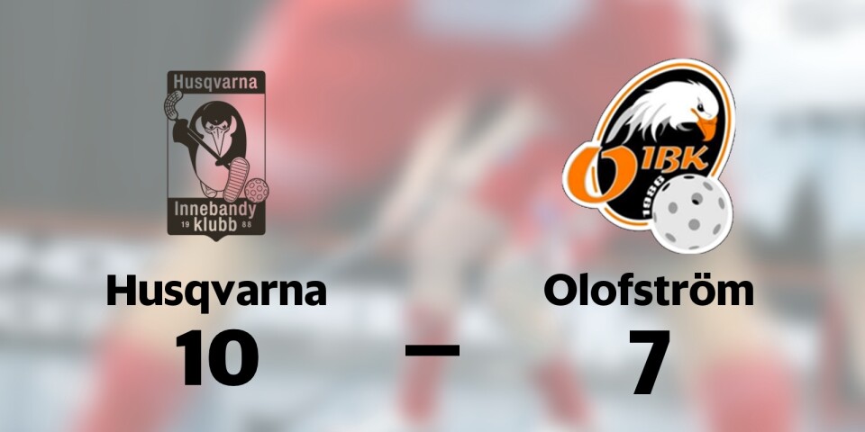 Husqvarna IK vann mot Olofström