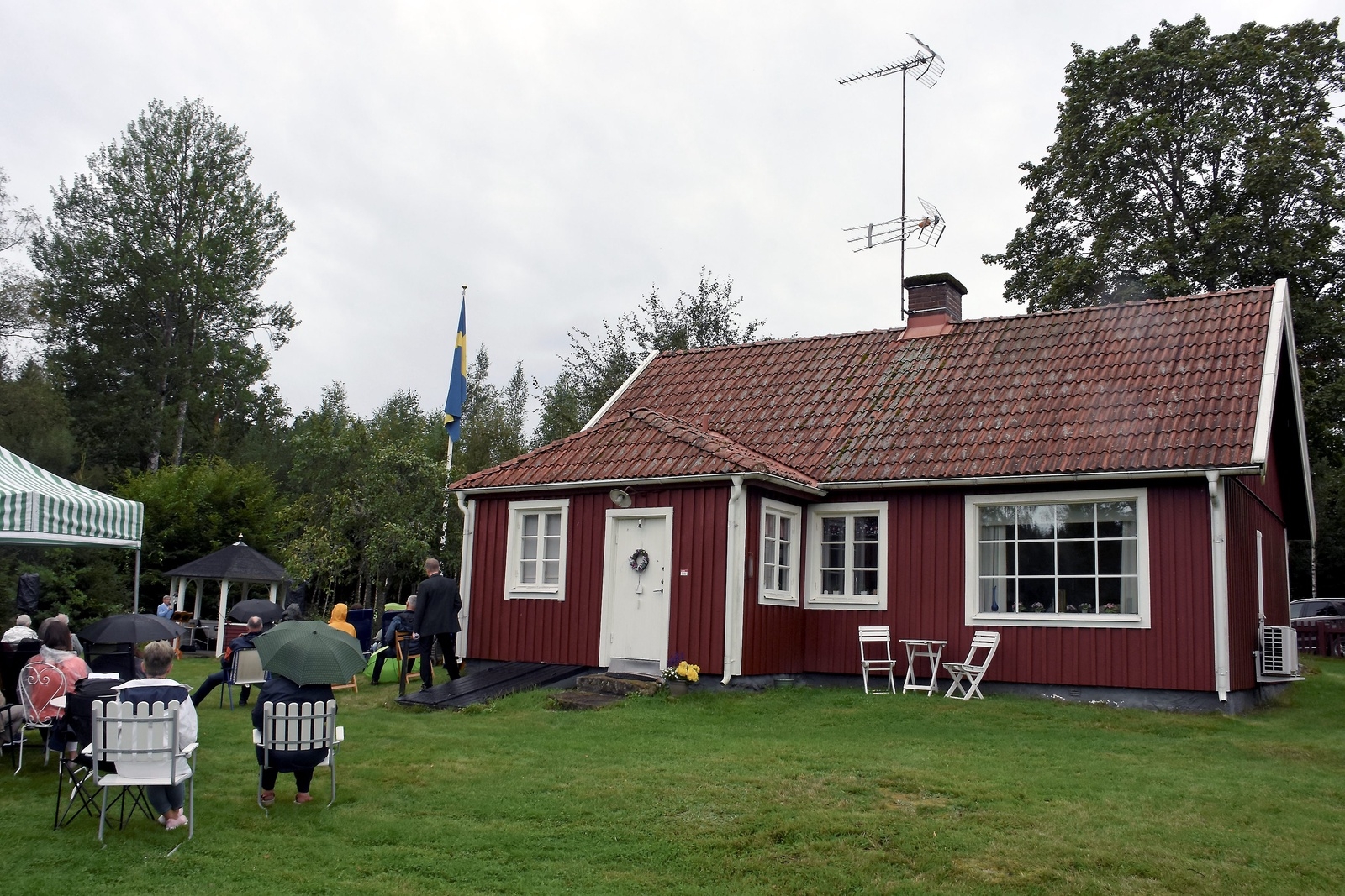 Det röda huset var Sonja Stjernqvists barndomshem.