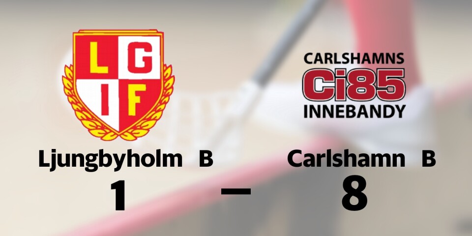 Ljungbyholms GoIF B förlorade mot Carlshamns IBK B