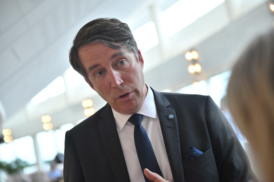 Sverigedemokraternas Richard Jomshof stannar kvar på posten som partisekreterare. Arkivbild.