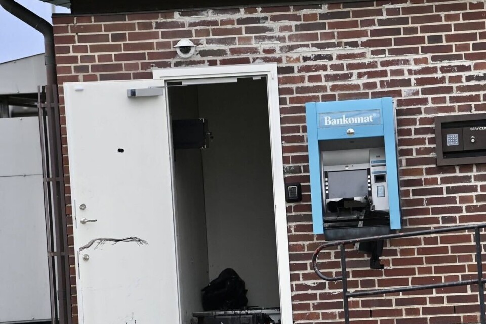 Bankomaten i Knislinge sprängdes i natt.