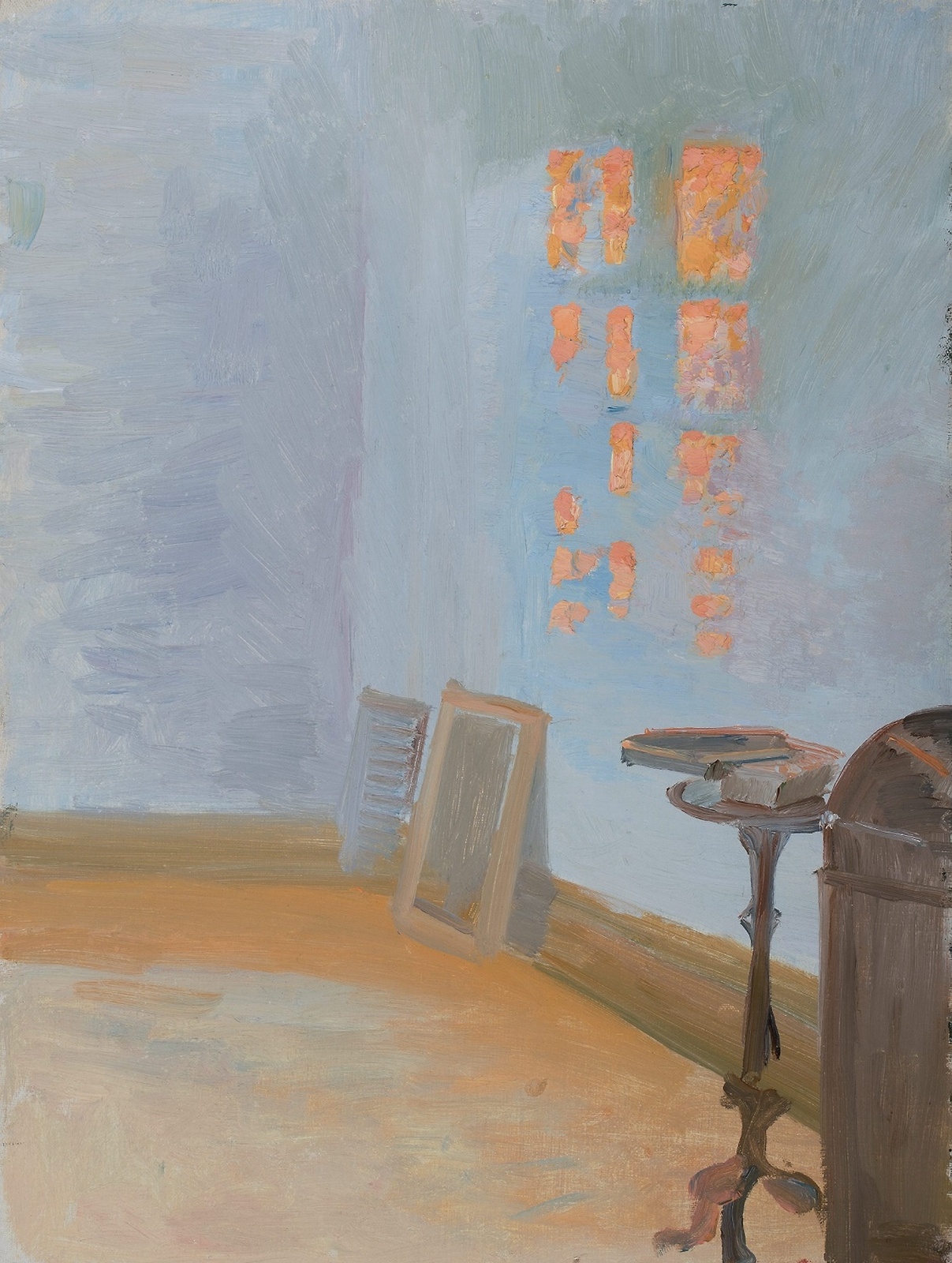 Kvällssol i konstnärens ateljé på Markvej, efter 1914. Foto från utställningen: Britte Montigny