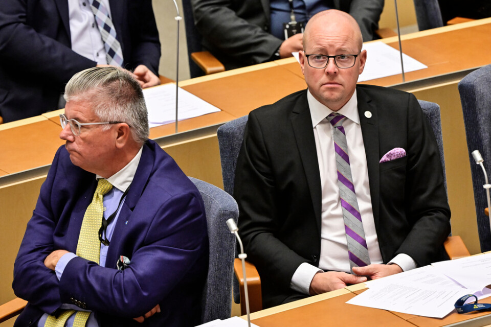Björn Söder (SD), till höger, är riksdagsledamot sedan 2010. Arkivbild.